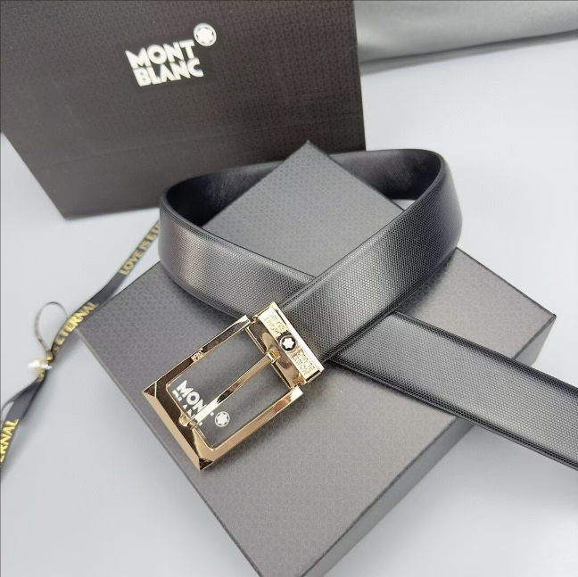 Men Business Belt casual 2026 Upscale Black Fashion needle buckle Belts MB Designer Belt With white star logo Montblancs genuine leather belt for elegant charm Man - 8 of 8