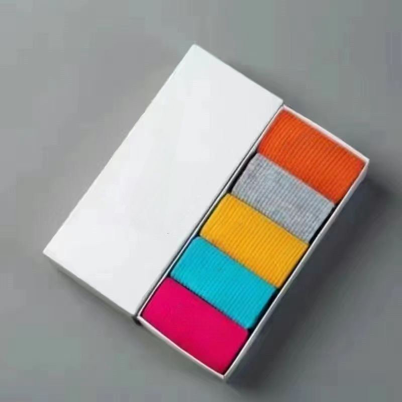 Mens socks women cotton socks mens designer mens socks soft breathable sports stockings medium summer basketball football socks cotton sports socks 5PC/LOT - 2 of 9