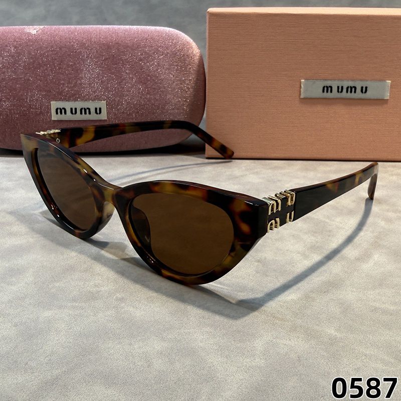 MU Designer Sunglasses For Women UV400 Protection Glasses Black Brown Transparent Tortoise Mens MM Clear Frame Cat Eye Luxury Sunglasses Daily Beach Outdoor - 1 of 3