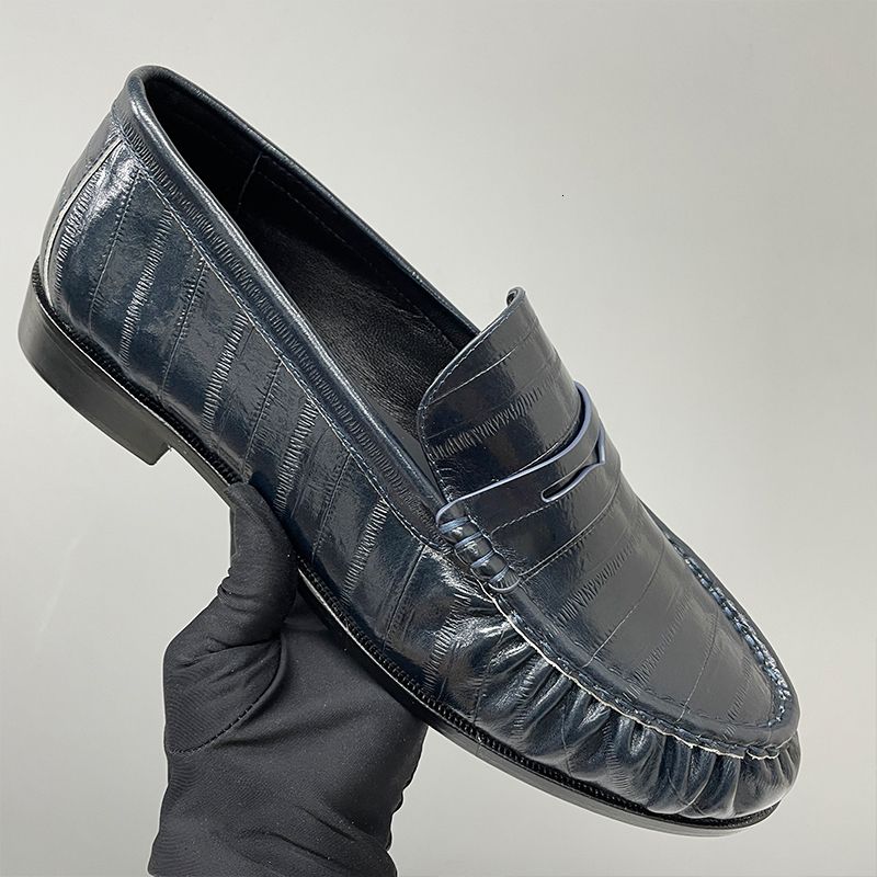 Mirror Quality Y Loafers Men Women Designer Pleated Penny Loafer Mules Genuine Leather Le Loafers Slippers EU47 Loafer Luxury Office Flat Dress Shoes 1137 - 5 of 8