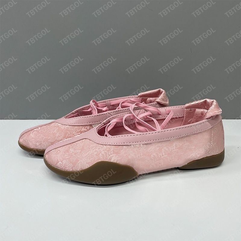 Women Ballerina New Taekwondo Mei Ballet Shoes Designer Sneakers Lace Up Soft Ballet Flats Mary Jane Flat Strape Leather Travel Daily Trainers 1161 - 5 of 8
