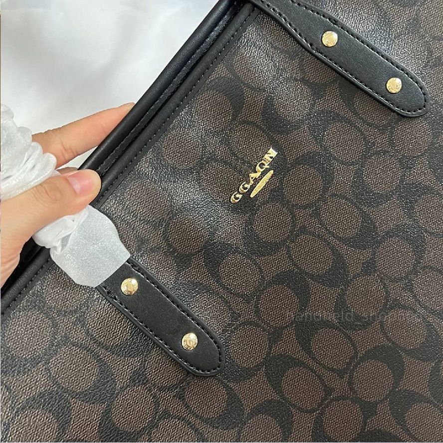 Designer Bag Shoulder Bag Luxury Bag Handbag New Styles Brown Large Capacity Canvas Tote Bag Underarm Bag Handbag High-Quality Classic Women's Leather Crossbody Bag - 5 of 9