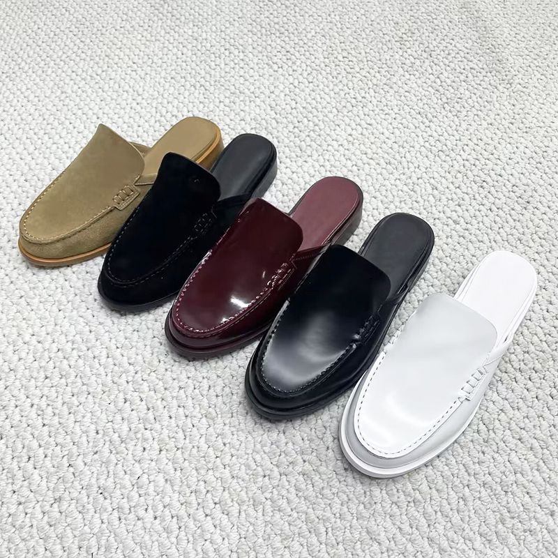 26P Women Designer Loafers Top Quality Slingback Shoes Leather Crystal Loafers Flats Woven Slippers Mules Sandals Party Dress Shoes Fashion Casual Office Flats 755 - 2 of 8
