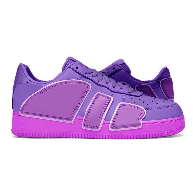 Designer Shoes Classics 1 07 Low Casual Shoes Designer Virgil Skate Trainers White Red Royal Fuchsia Dream Moss TS Skeleton Black For Mens Women Trainers Outdoor - 4 of 8