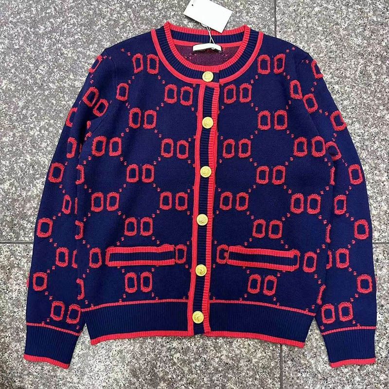 Womens Cardigan Sweaters Designer Wool Sweater Winter Warm Knits Shirts Long Sleeves Woman Classic Sweatshirt Tops Embroidery Shirt S-XL - 4 of 9