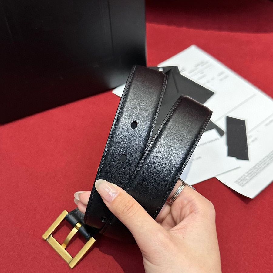 Belt designer belt for women10A genuine leather belts letter high quality daily matching birthday Christmas exquisite gift box - 7 of 8