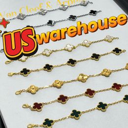 bracelet designer womens jewelry multicolor necklace women stainless steel four leaf clover jewelry handmade jewelry necklace flower - kickcraft