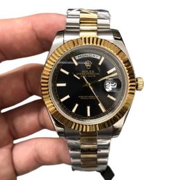 U1 Rolex Day Date 40MM Two Tone Case Automatic Stainless Steel Watch Bezel Men's Watch Sapphire Glass Case New - kickcraft