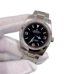 U1 Rolex Explorer Upgraded Jubilee Strap Automatic Stainless Steel Watch Bezel Men's Watch Sapphire Glass Case New Black Case - kickcraft