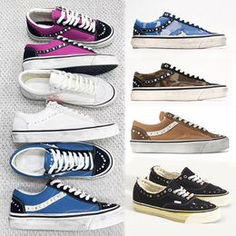 Luxury Pearlized Canvas Shoes New Sneakers For Men Women Pearl Trainers Vintage Sports Casual Shoes Lace Up Walking Shoe 1083 - kickcraft
