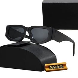 8297 XY Top luxury Sunglasses Polarizing lens designer womens Mens Goggle senior Eyewear For Women eyeglasses frame Vintage Metal Sun Glasses With Box leopard - kickcraft