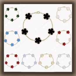 5 flower bracelet designer jewlery designer for women luxury clover bracelet sterling silver jewelry 925 diamond bracelet fashion braclet bracelet wholesale gift - kickcraft