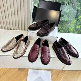 High quality Classic brown Suede Women's loafers slip on shoes Flat heel dress shoes designer loafers for women laidy holiday Leisure Driving shoes Mule slippers 35-43 - kickcraft