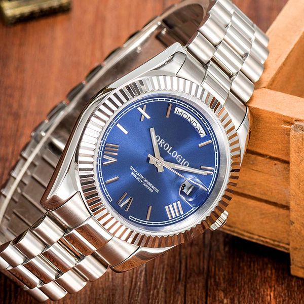 montre de luxe Mens Watches 41mm Automatic Movement full Stainless Watches 2813 Mechanical watches Luminous - Watches - kickcraft