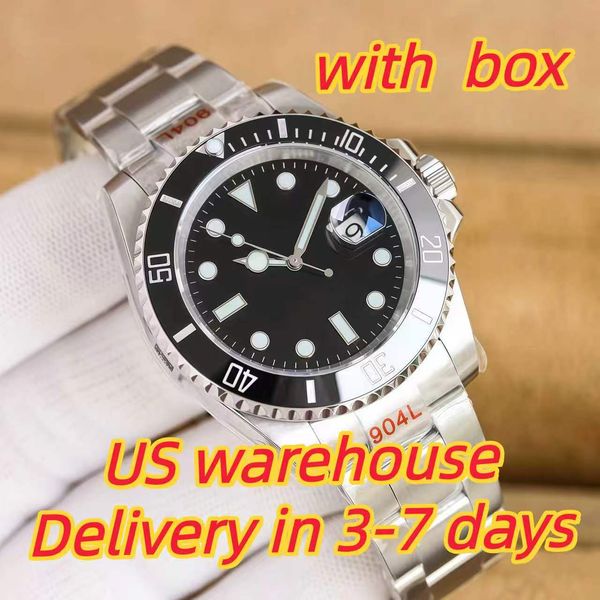 Sliding lock luxury ceramic bezel sapphire glass men's watch 2813 automatic mechanical watch 41mm fashion watches men's 904L stainless watch with box - Watches - kickcraft