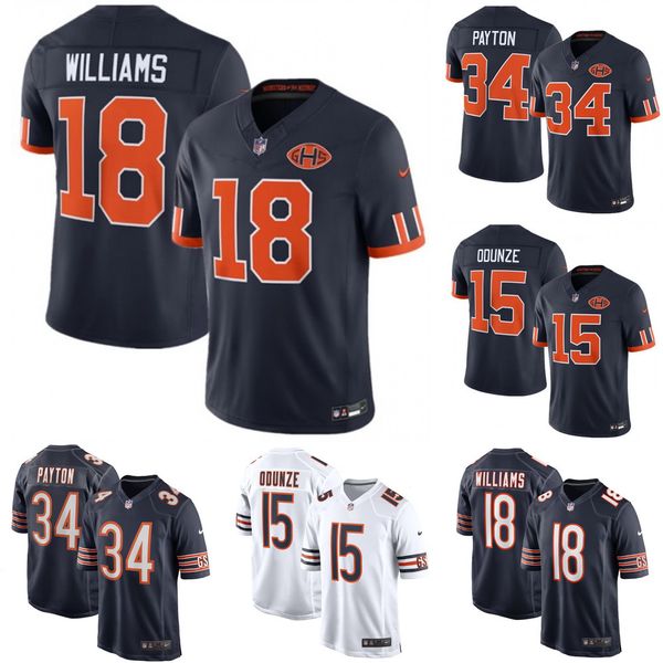 Men's Chicago Bears Caleb Williams Navy Player Game Jersey Custom Available S 6XL - Sports & Outdoors - kickcraft