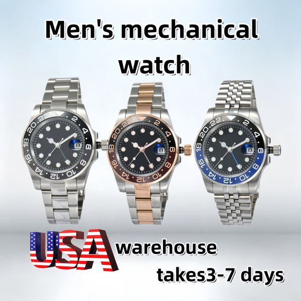 new mens automatic watch mechanical ceramics watchesfull stainless steel watches sapphire luminous watch business casual montre de luxe watch - Watches - kickcraft