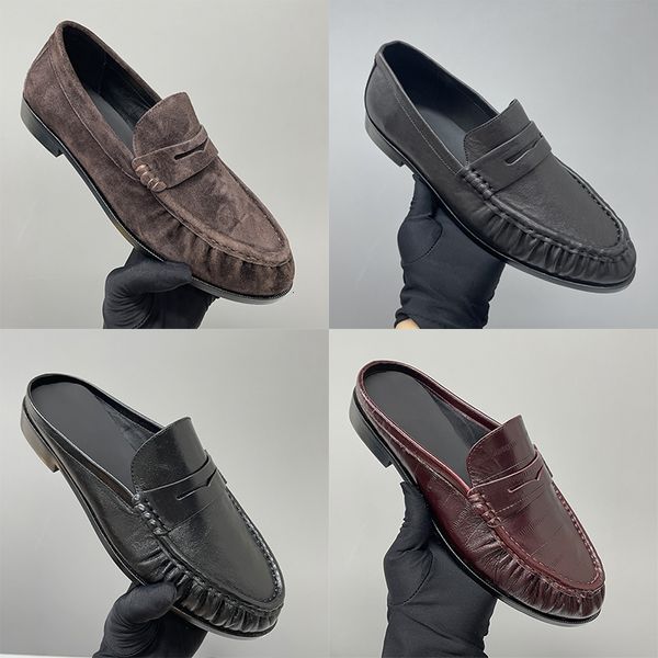 Mirror Quality Loafers Men Designer Ruched Penny Loafers Le Loafer Mules Penny Loafers Women Dress Shoes Slip On Loafer Slippers Daily Casual Flat Shoes 1137 - Shoes & Accessories - kickcraft