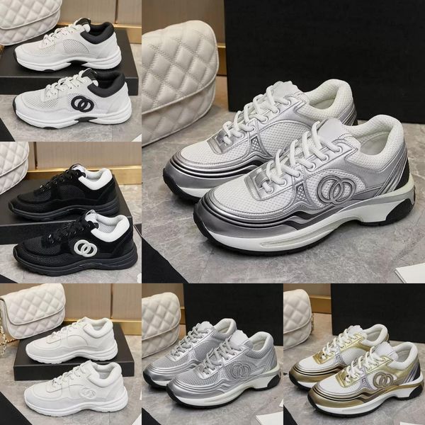 Designer shoes Thick soled Casual shoes women platform lace-up Travel leather 100% cowhide fashion lady Letters Flat Running Trainers men gym sneakers size 35-42 - Shoes & Accessories - kickcraft
