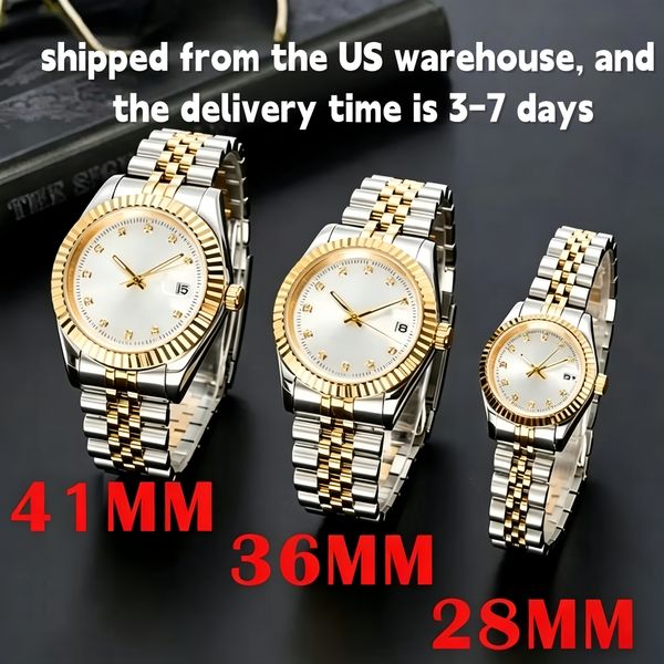 watch orologio Automatic Mechanical Watches Men Big Magnifier 41mm/36mm Stainless steel Sapphire Mens Watches Male Wristwatches Luminous - Watches - kickcraft