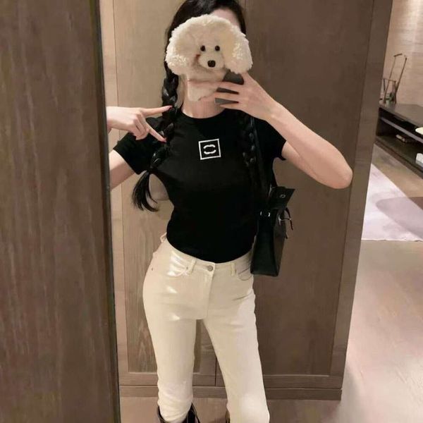 Womens T Shirts Vests Designer Slim Tshirts Shorts Tees Summer Breathable Tops Sweatshirts Long Shirt With Budge Turtleneck Letters Design Short Sleeves Size S-XL - Apparel - kickcraft