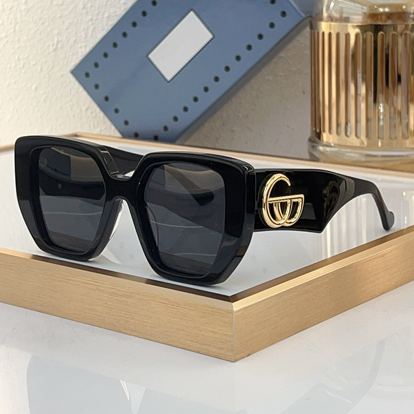 women designer sunglasses black square frame gg glasses for men woman uv protection fashion shades with brand gift box - kickcraft