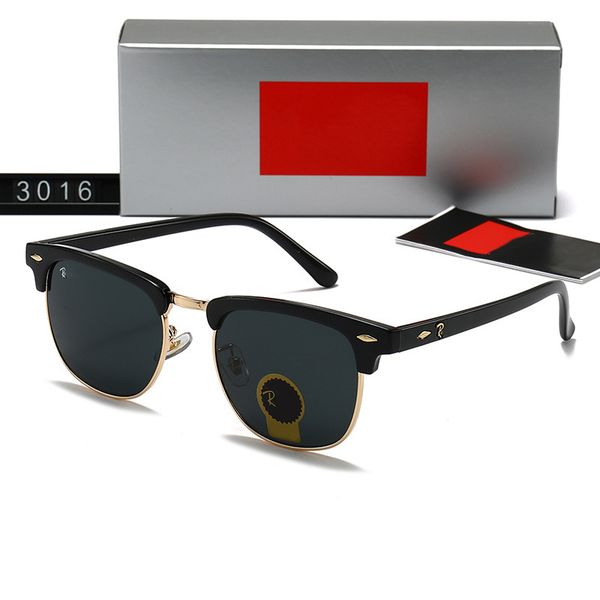 2026 Designer Sunglasses for Womens Mens Outdoor Sunglasses Shades Fashion Goggle UV400 Eyewear Classic glasses 3016 Male Sun Glasses Metal Frame gift With Box - Bags, Shoes & Accs - kickcraft