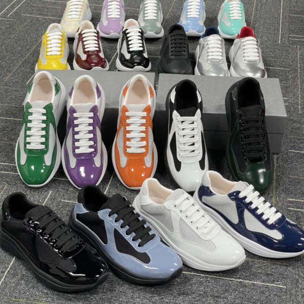 Designer Men Women Sneakers Americas Cup Xl Trainers Leather Lace-up Casual Shoes Outdoor Runner Sport Shoes 36-47 Big Size 53 - Shoes & Accessories - kickcraft