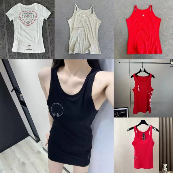 Designer Tanks Women Tank Tops Luxury Vest Sleeveless Cotton Fashion Knitted Camisole Tees Women's Sleeveless Vests - Apparel - kickcraft