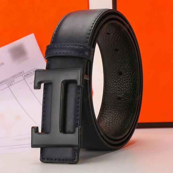 men belt designer women belt mens belt ceinture fashion belt womens belt 38mm genuine leather letter H buckle belt classic business leisure girdle with box - Bags, Shoes & Accs - kickcraft