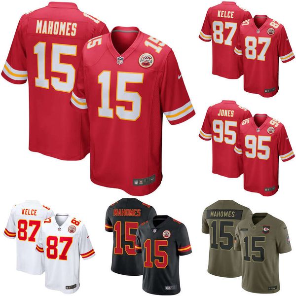 Men's Kansas City Chiefs Patrick Mahomes Red Game Jersey #15 Custom Available S-6XL - Sports & Outdoors - kickcraft