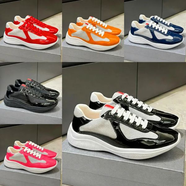 Designer American cup Casual low red Sneakers Luxury Trainers Americas sneaker Rubber Fabric Outdoor Comfortable Walking Shoes Size 36-49 - Shoes & Accessories - kickcraft