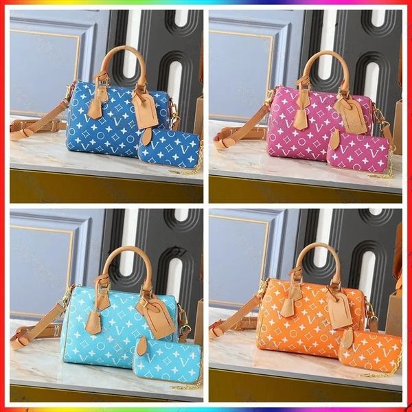 Luxury designer bag pochette crossbody shoulder bag high-quality monogram leather travel bag tote old flower classic women's large capacity handbag purse wallet - Bags, Luggage & Accessories - kickcraft