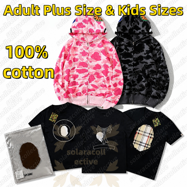10S 100% cotton Shark hoodie Correct version 1:1 t shirt mens designer clothes shirts for men designer shirts hoodies designer men clothes graphic tee tees jacket - Apparel - kickcraft