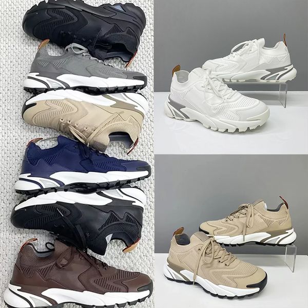 Top Quality Men Designer Sneakers L Runner Tatic Sneaker Wavelight Knitted Running Shoes Calf Leather Men Loafers Trainers Fashion Pleated Penny Loafer Casual 892 - Shoes & Accessories - kickcraft