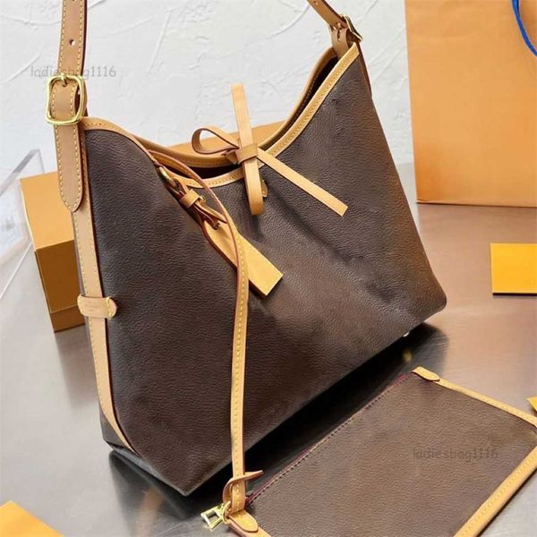 High quality Carryall Shoulder Bags Fashion MM PM Tote Bag Designer Womens Handbags Canvas Leather Vintage Carry All 2 In 1 Hobo With Wallet detachable shoulder strap - Bags, Shoes & Accs - kickcraft