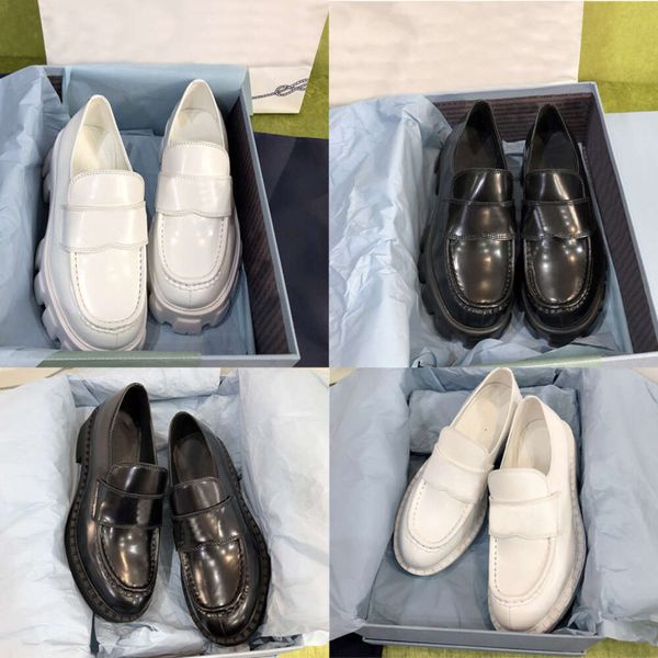 loafers designer men monolith loafer brushed leather loafers women leather shoes High quality 517 - Fashion Collection - kickcraft