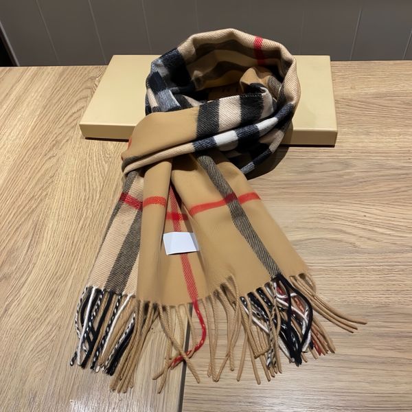 2026 Classic Plaid Women Man Designer Scarf 100% Cashmere Scarves For Winter Warm Womens and mens Long Wraps Size 180x30cm - Fashion Accessories - kickcraft