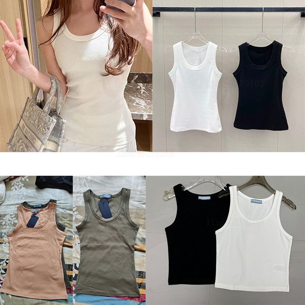 Designer tank top brands summer knitted women's t-shirt tops shirt high elasticity slim fit vest camis sexy sleeveless vest top braces tank - Apparel - kickcraft