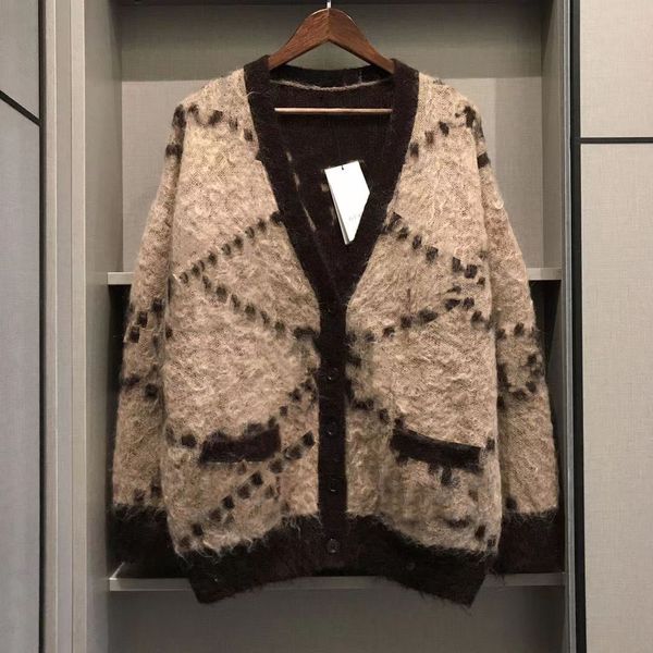 Womens Cardigan Sweaters Designer Wool Sweater Winter Warm Knits Shirts Long Sleeves Woman Classic Sweatshirt Tops Embroidery Shirt S-XL - Apparel - kickcraft