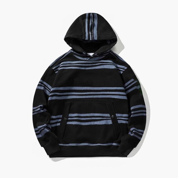 Topstoney Designer Hoodies Spring Mens Striped Hoodie Cotton Super Large Hoodie Long Sleeve Street Clothing Fashion Top Jumper - Apparel - kickcraft