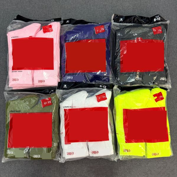 Men's Socks Sport Running Cotton Designer Running Soccer Basketball Sports Women Skateboard Stockings Grip Solid Classic Socks - Apparel - kickcraft